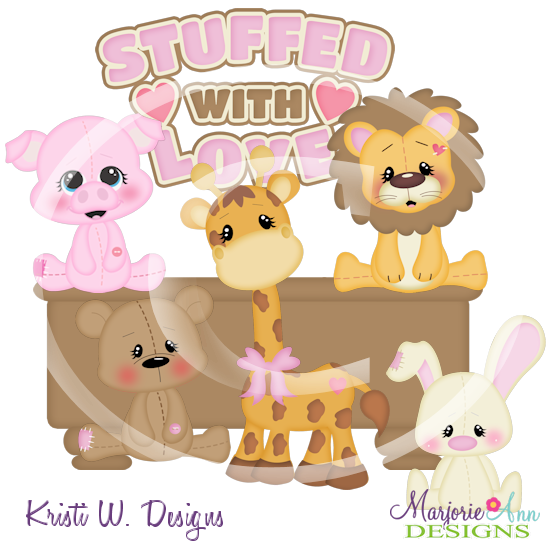 Stuffed With Love 2 SVG Cutting Files/Paper Piecing+Clipart - Click Image to Close